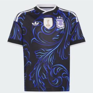 Argentina 2026 Away Football Jersey - Black Electric Blue | Player Version | DorponStyle